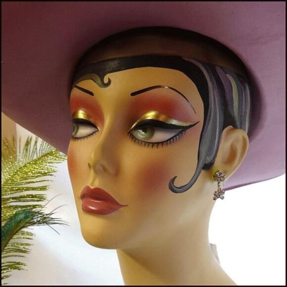 1950s Petite Crystal Sterling Flower Dangle Vintage Earrings - Picture 2 of 6